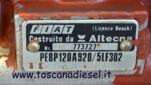 pompa iniezione fiat altecna PE8P120A920 5LF302 3